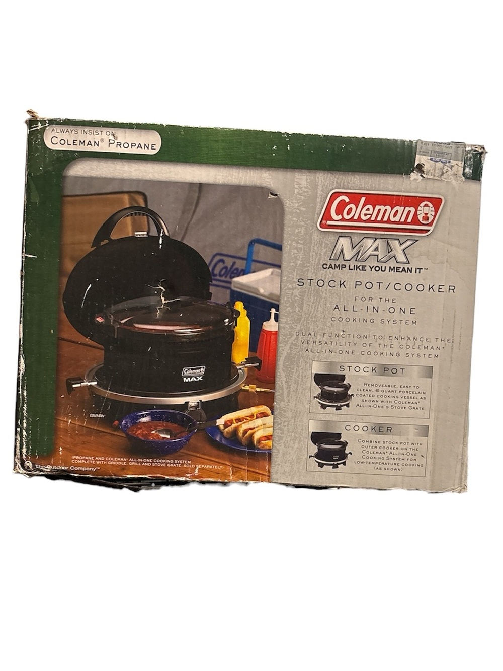New Coleman Max 6 Qt Stock Pot Cooker for All-in-One Cooking System. New in Box